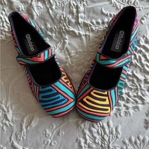 Bold Multicolor Mary Jane Shoes